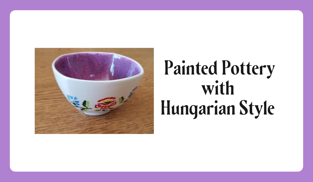 Painting Hungarian Designs on Plates